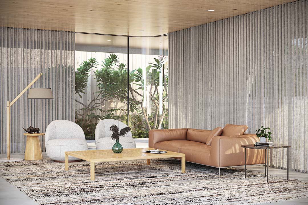 Selection of high-quality fabric options for window coverings