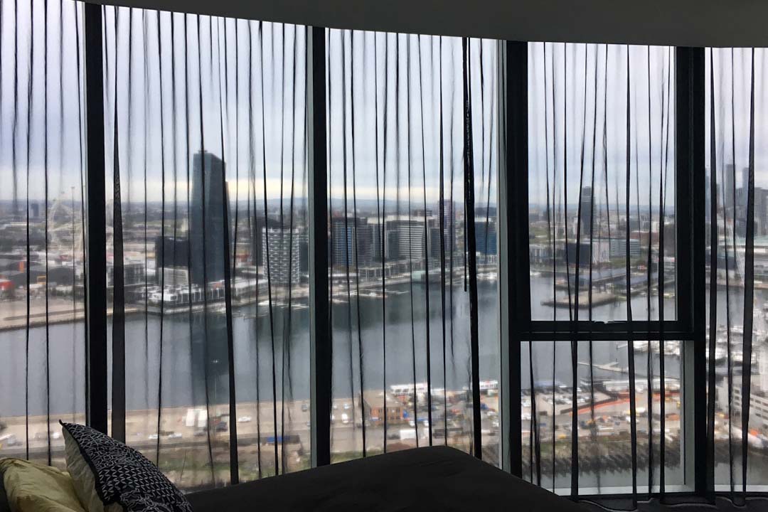 Smart motorised curtains offering modern convenience and style